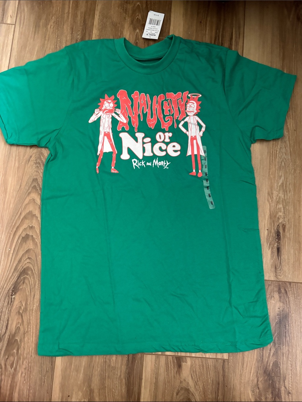 Ripple Junction Green Rick and Morty Logo Tee